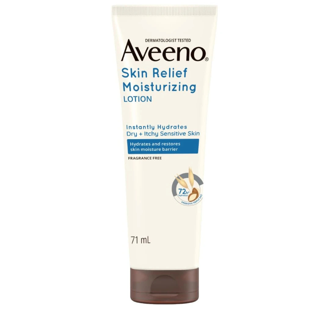 Aveeno Skin Relief Lotion For Sensitive Skin, White, 71 g