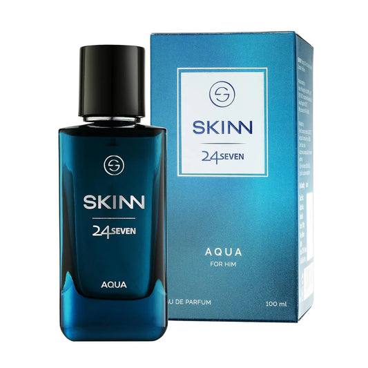 Skinn By Titan | 24Seven Aqua Perfume - 100 Ml | Perfume For Man | Gift for Men | Premium Fragrance | Grooming Essentials | Long Lasting Smell for Men | Eau De Parfum