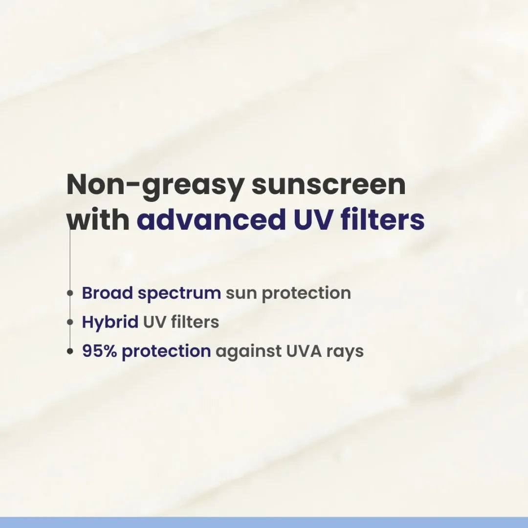 RE' EQUIL Ultra Matte Dry Touch Sunscreen | SPF 50 PA++++ | Water & Sweat Resistant | No White Cast, Non-Greasy & Non-Comedogenic | For All Skin Types | 50G