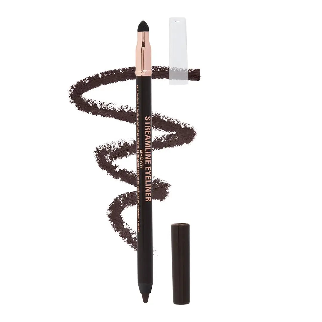 Revolution London Streamline Waterline Eyeliner Pencil White| Ultra Creamy & Pigmented Texture | Smooth & Buttery Application | Built-in Smudger for Smokey Looks | Waterproof, Long Lasting All Day Wear | 1.3g.