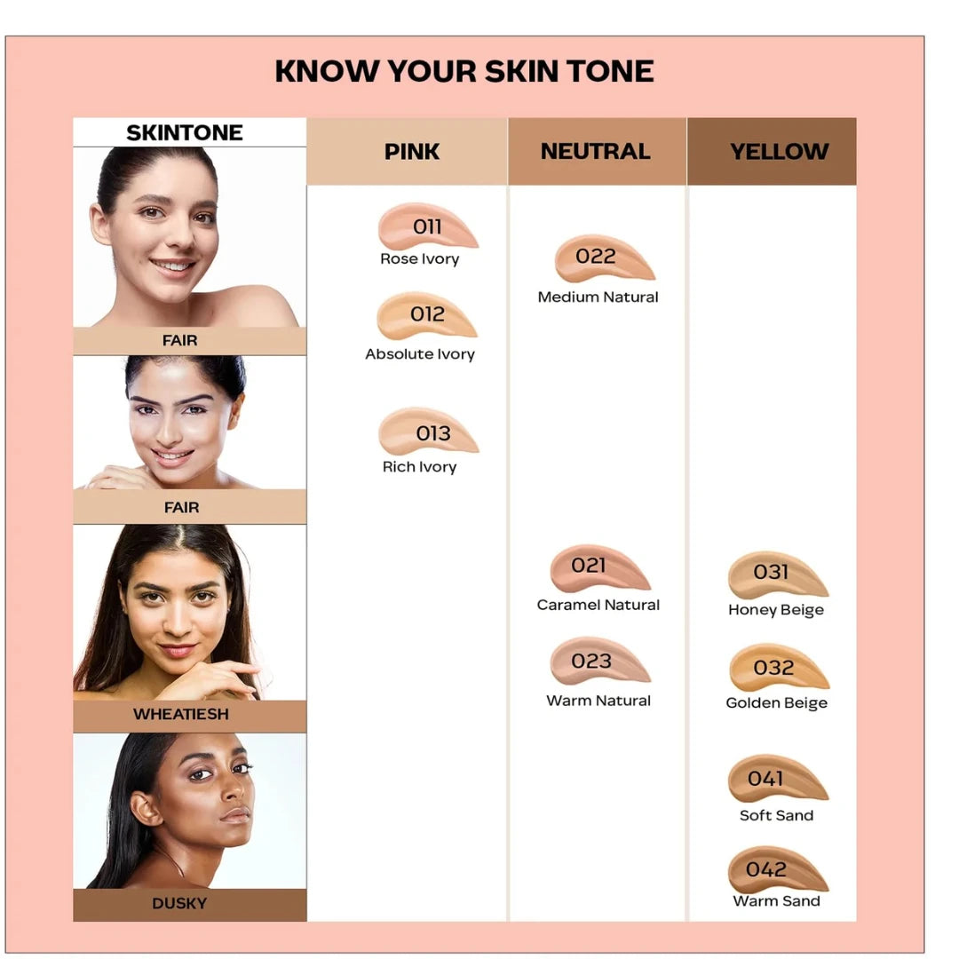 FACESCANADA All Day Hydra Matte Foundation Cream|3-in-1 Foundation + Moisturizer + SPF 30|24 HR Aloe Hydration & Vitamin C|10HR Long Wear|Medium to High Buildable Coverage | Soft Sand 041 | 30ml