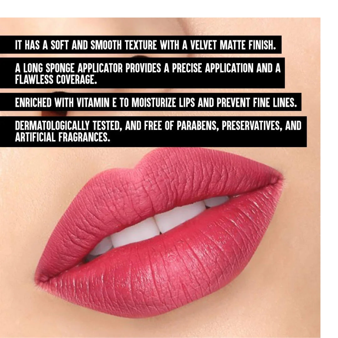 Colorbar Kiss Proof Lip Statin Matte Finish , 6.5ml | Enriched with vitamin E | Preservative free | Longlasting