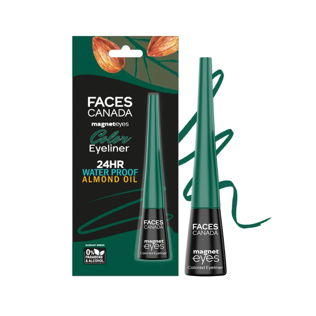 FACESCANADA Magneteyes Color Eyeliner Ge|Glossy Finish|24Hr Long-Lasting|Waterproof|Smudgeproof|Precise Application|Intense Color Payoff|Almond Extract & Vitamin E
