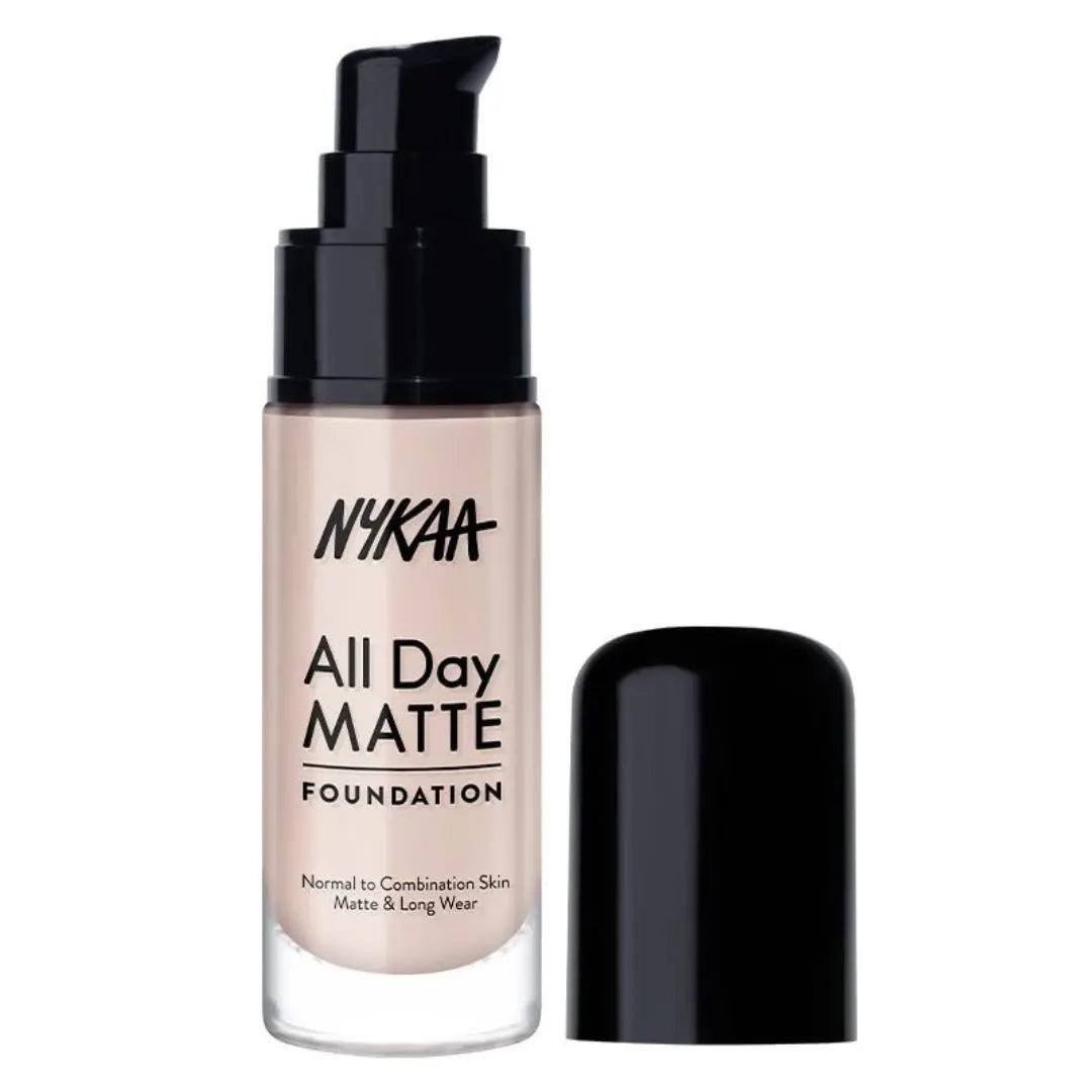 Nykaa All Day Matte Long Wear Liquid Foundation For Normal To Combination Skin - Biscuit 05