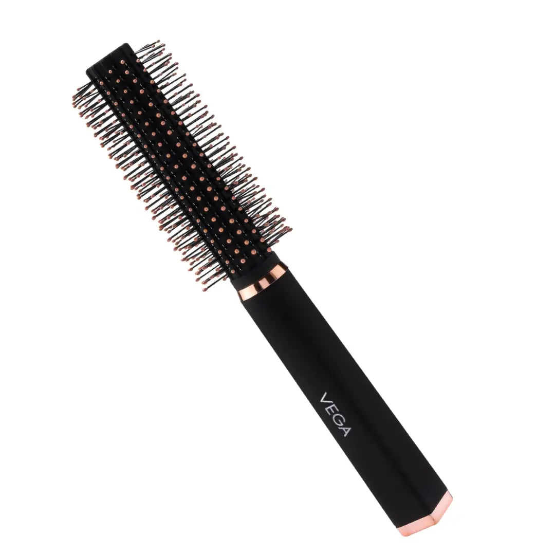 Vega Round Hair Brush for Women & Men- Ideal for Adding Curls, Volume & Waves in Hair, India's No.1* Hair Brush Brand, (E33-RB)