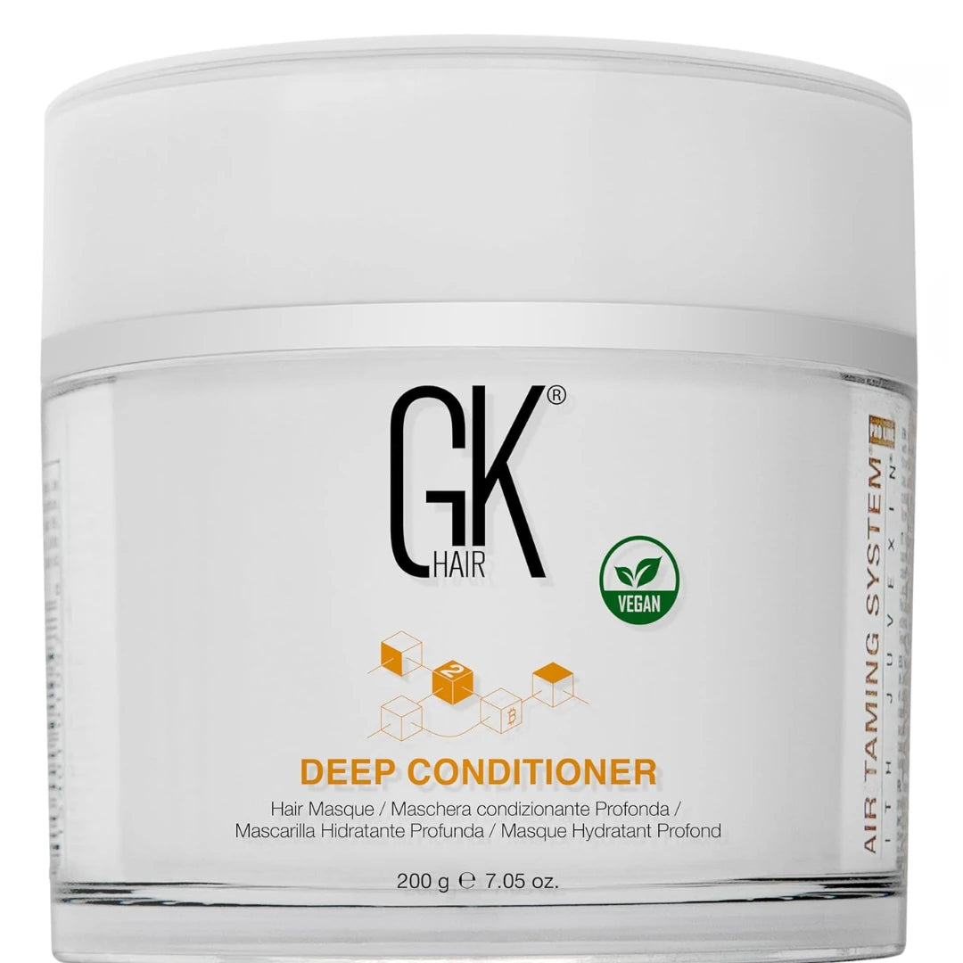 GK HAIR Global Keratin Deep Conditioner Masque (7.05 Fl Oz/200 g) Intense Hydrating Repair Treatment Mask for Dry Damaged Color Treated Frizzy Hair Restoration Formula with JOJOBA Seed Oils
