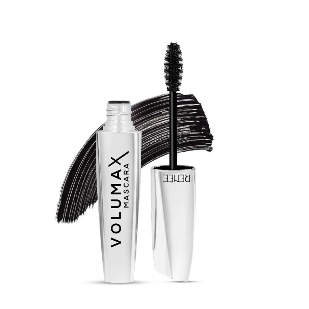 RENEE Volumax Mascara Black 10ml | Quick Dry, Waterproof, Long Lasting Weightless Formula | Volumizes, Lengthens & Conditions the Lashes With Intense Color | 360 - Degree Wand for Clump Free Application