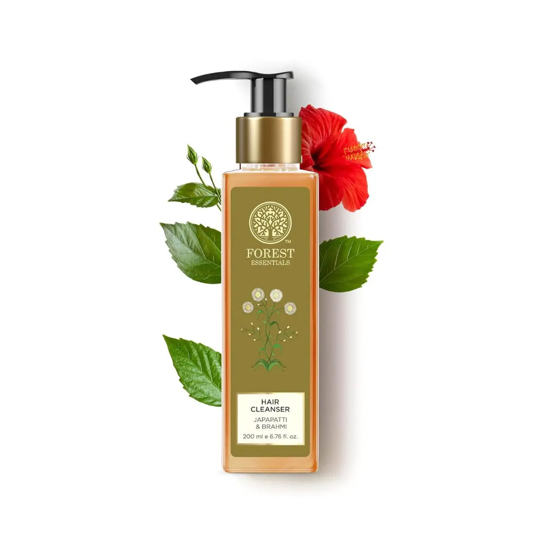 Forest Essentials Ayurvedic Shampoo Japapatti & Brahmi | Natural Remedy for Hair Fall & Dry, Frizzy & Chemically Treated Hair | Sulphate Free