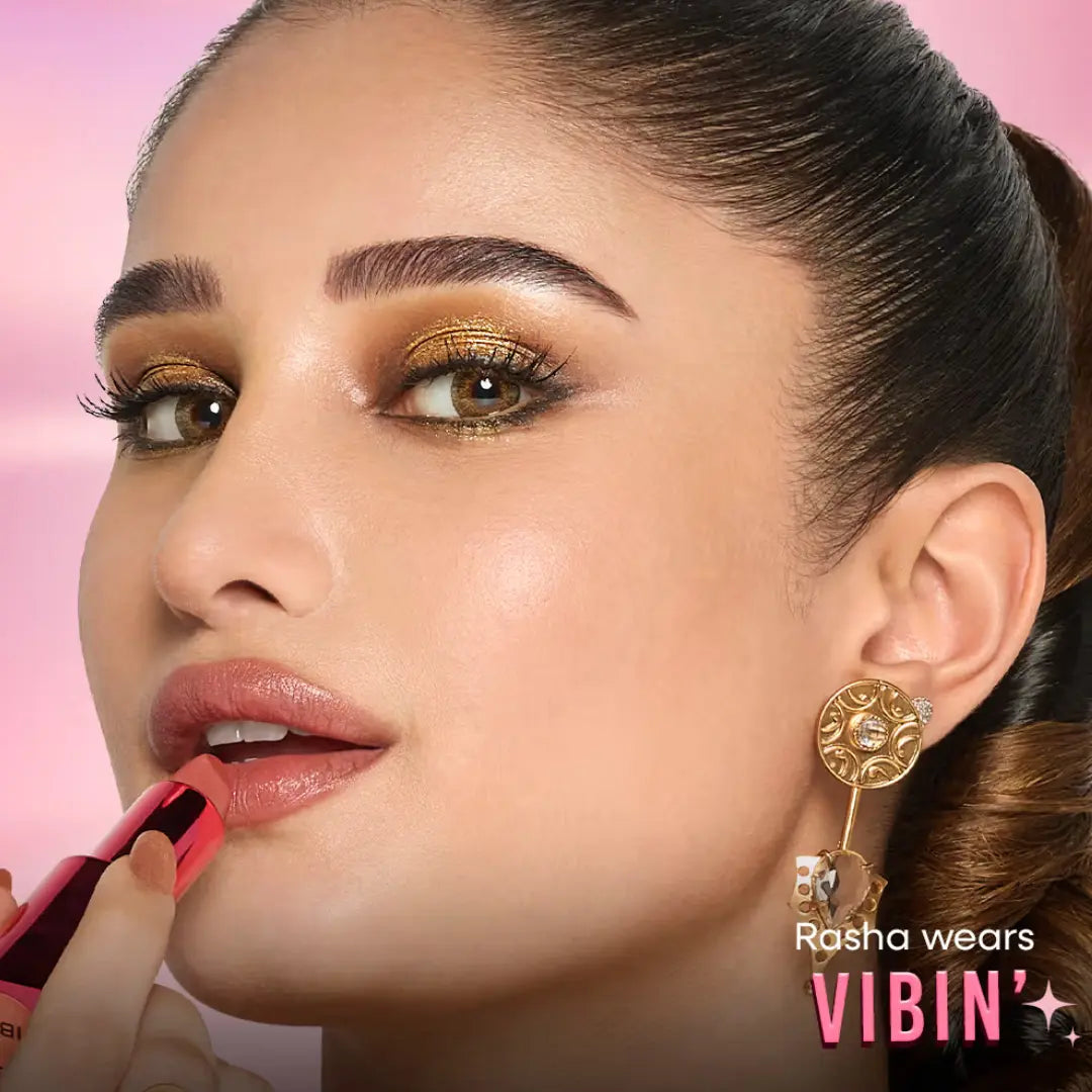 Nykaa Ultra Silk Hydrating Satin Creme Lipstick with Hyaluronic Acid - Sparklin (3.8g)