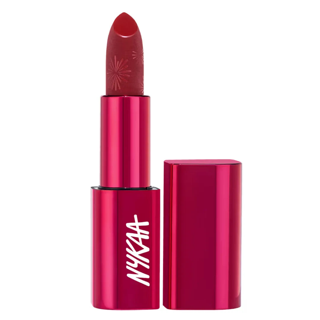 Nykaa Ultra Silk Hydrating Satin Creme Lipstick with Hyaluronic Acid - Sparklin (3.8g)