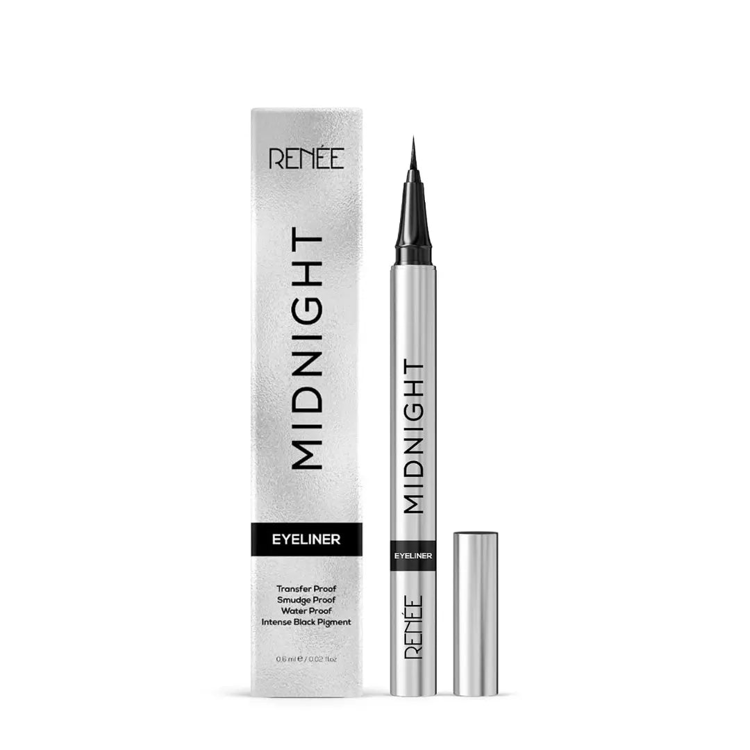RENEE Midnight Sketchpen Eyeliner | Waterproof & Smudge-proof Formula With Rich Colour Payoff | Lightweight, Long-Lasting, Smooth Glide