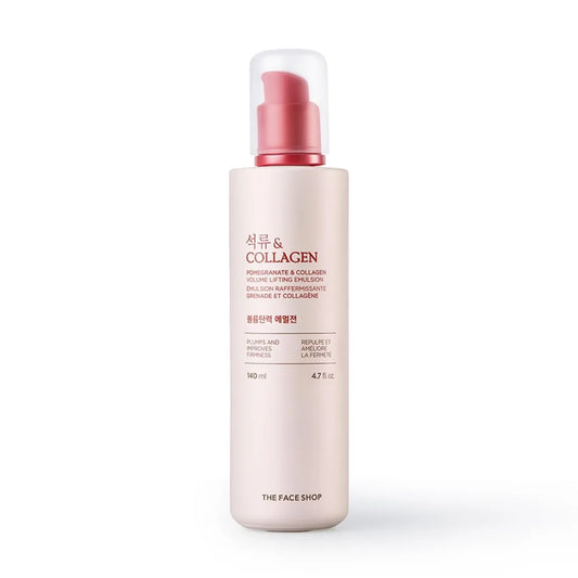 The Face Shop Pomegranate & Collagen Volume Lifting Cream With 10% Marine Collagen & Pomegranate Extracts | Night Cream For Wrinkles & Anti-Aging | Suitable For All Skin Types, 140ML