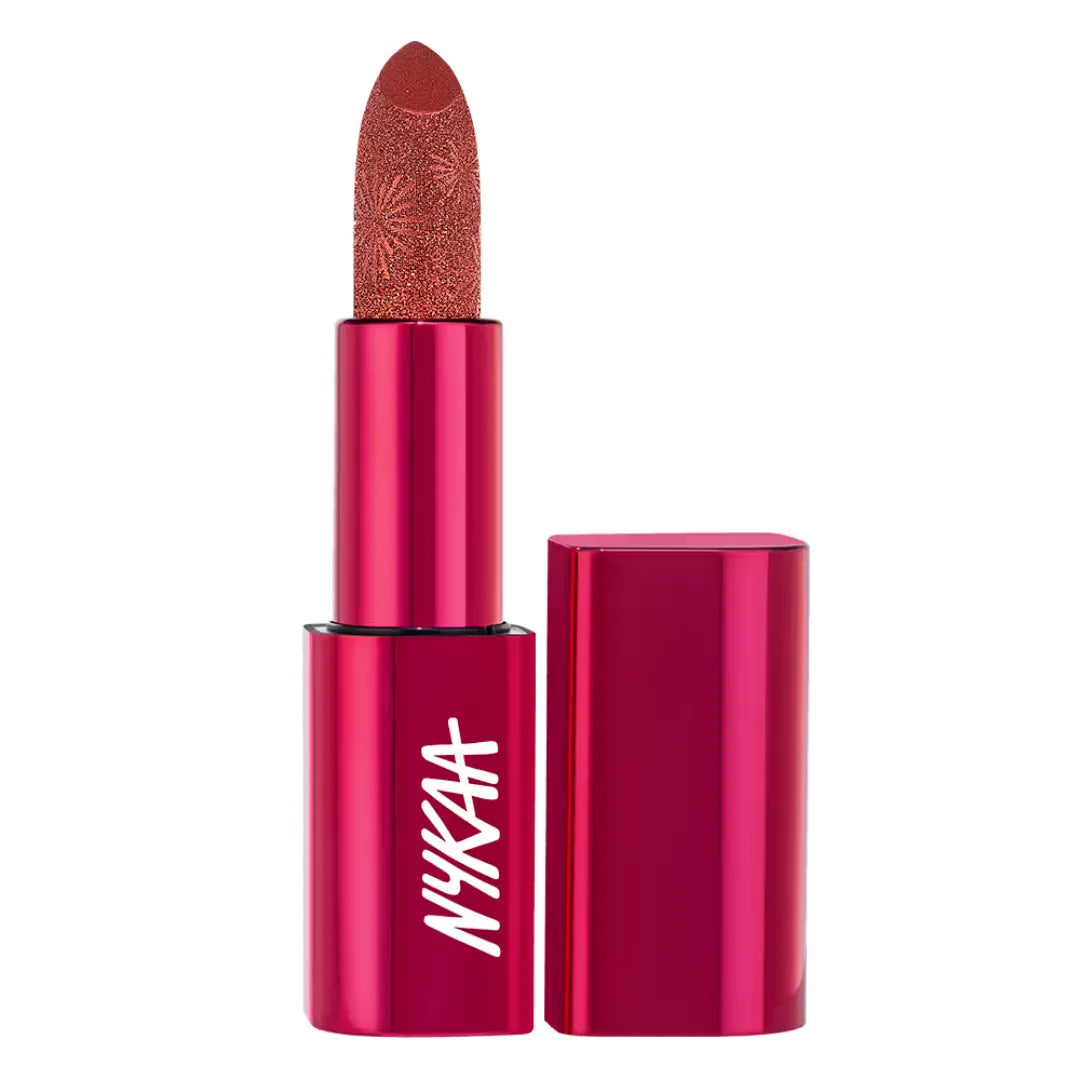 Nykaa Ultra Silk Hydrating Satin Creme Lipstick with Hyaluronic Acid - Sparklin (3.8g)