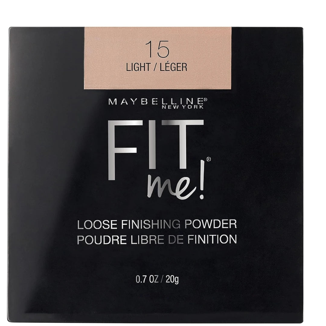 Maybelline New York Fit Me Loose Finish Powder, Silky and Lightweight, Natural-looking skin, Quick blendable skin-friendly flawless makeup Loose Powder - 20 Light Medium|20 grams