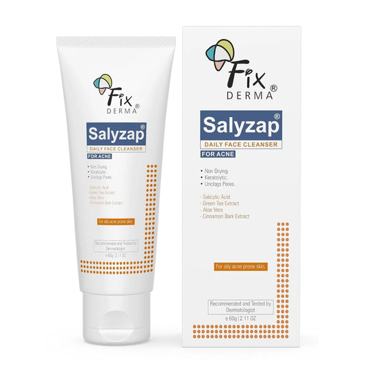 Fixderma 2% Salicylic Acid Face Wash for Oily Skin | Sulphate Free | Face Cleanser for Acne or Pimples | Acne Clearing Face Wash for Men & Women - 60 ML