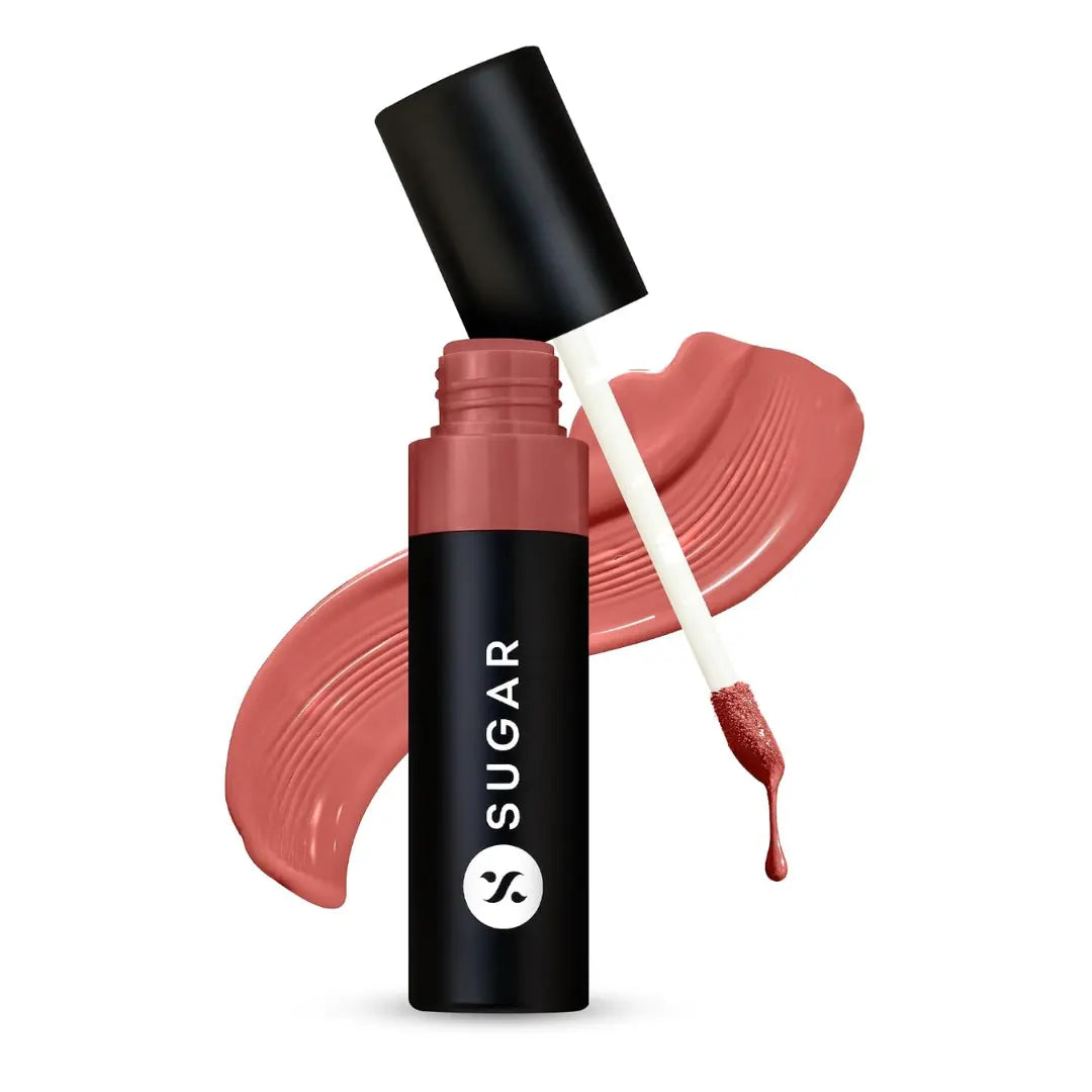 SUGAR Cosmetics Partner In Shine Transferproof Glossy Lipstick | Lasts upto 24hrs | Transferproof & Smudgeproof - 3ml