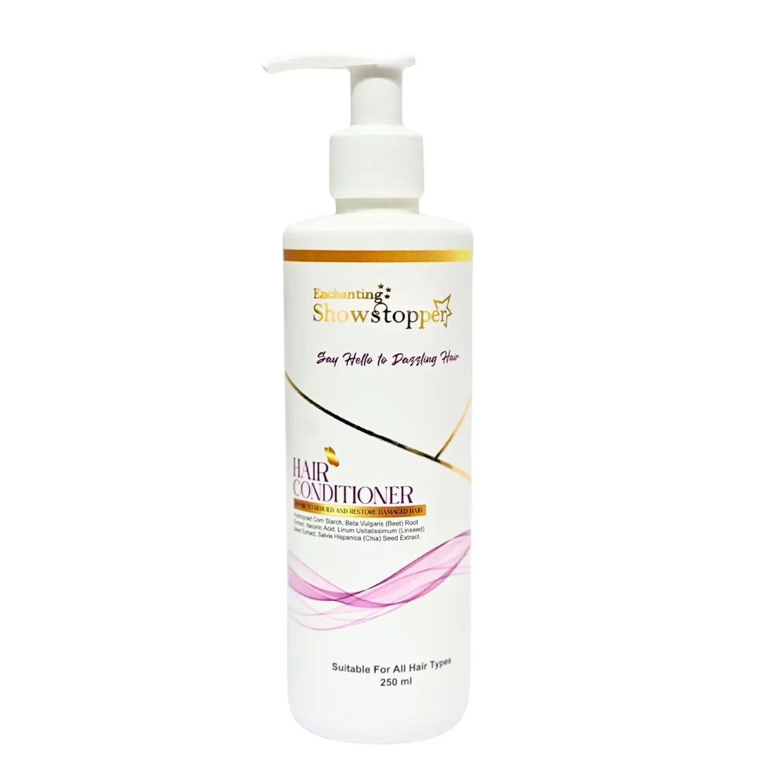 Enchanting Showstopper Hair Conditioner for Dry & Damaged Hair with Itaconic Acid, Arginine & Chia Seed – Deep Repair, Smoothness & Frizz...