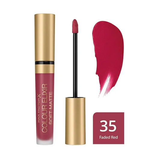Max Factor USA Colour Elixir Soft Matte Liquid Lipstick 4ml - 035 Faded Red