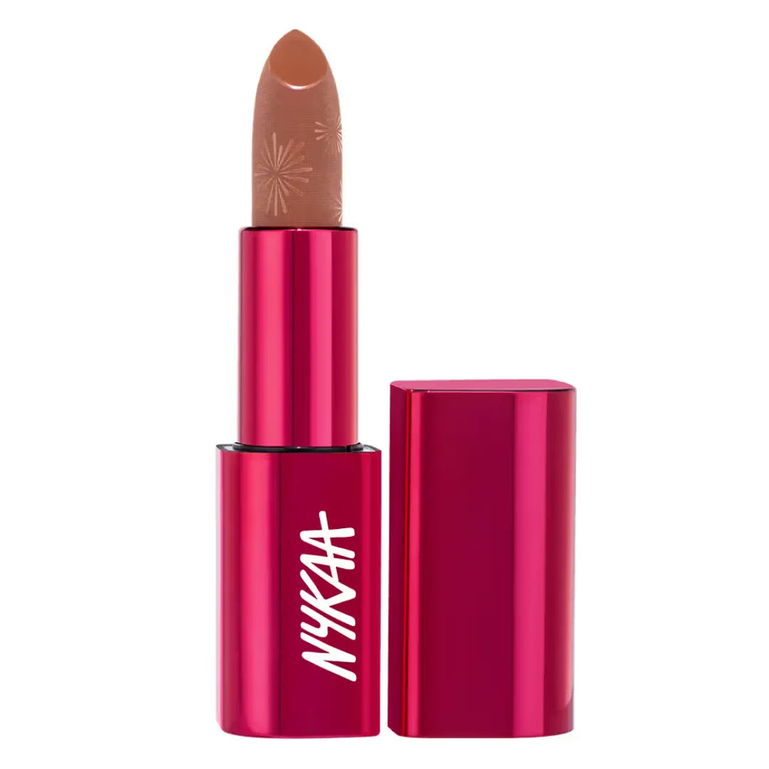 Nykaa Ultra Silk Hydrating Satin Creme Lipstick with Hyaluronic Acid - Sparklin (3.8g)