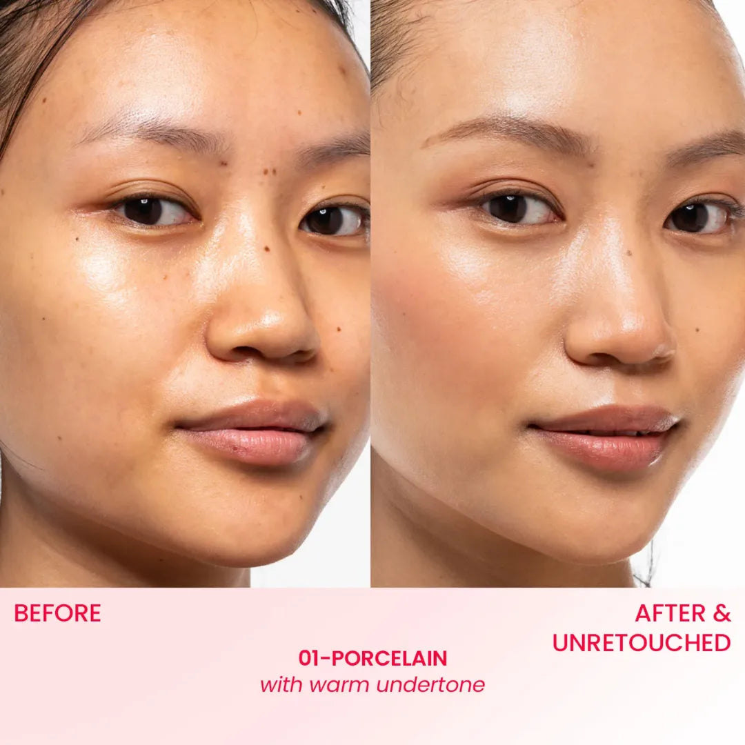 Dot & Key Strawberry Dew Tinted Sunscreen SPF 50++++ 01 Porecelain In Vivo Tested Sunscreen for Daily Wear, Brightens & Protects Skin - 50 ml
