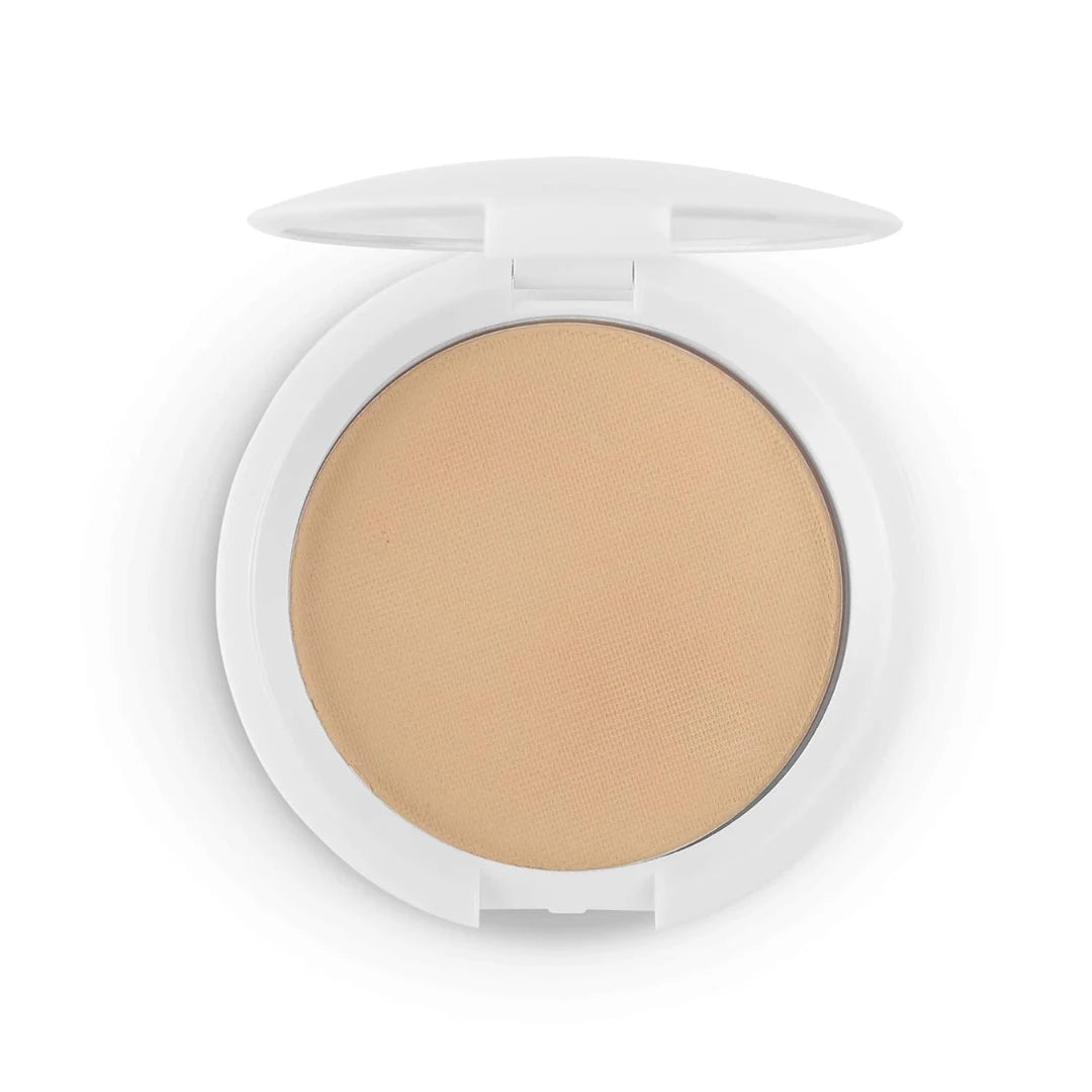 Colorbar Radiant White UV Compact Powder, Just Beige 9g | Lightweight | Nourishing | Enriched with Vitamin E and Vitamin C | SPF 18