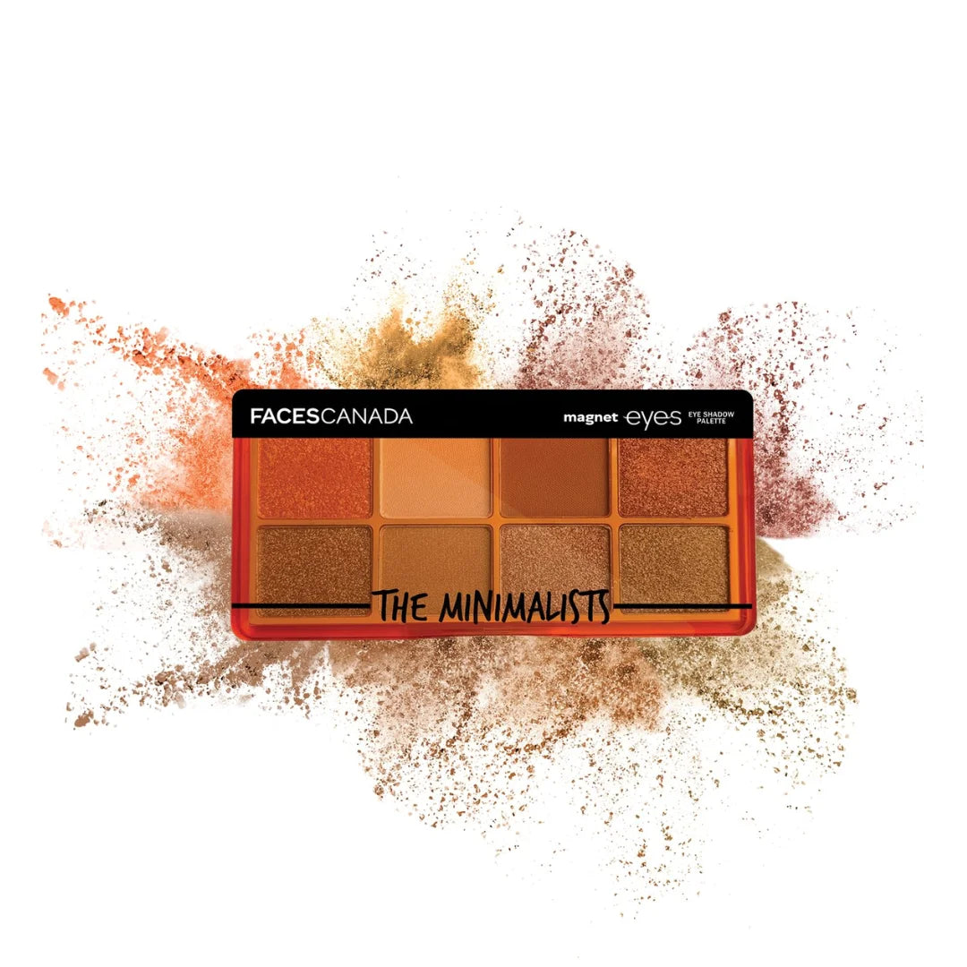 FACES CANADA Magneteyes 8 in 1 Eyeshadow Palette - The Minimalists, 6.4g | Shimmer & Matte Shades | Long Lasting & Intensely Pigmented | Buttery Soft Lightweight Texture | Smooth & Easily Blendable