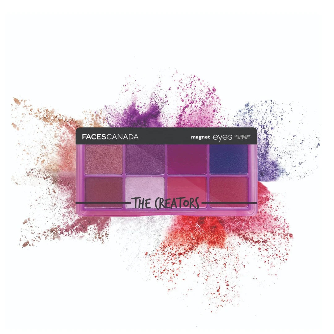 FACES CANADA Magneteyes 8 in 1 Eyeshadow Palette - The Minimalists, 6.4g | Shimmer & Matte Shades | Long Lasting & Intensely Pigmented | Buttery Soft Lightweight Texture | Smooth & Easily Blendable