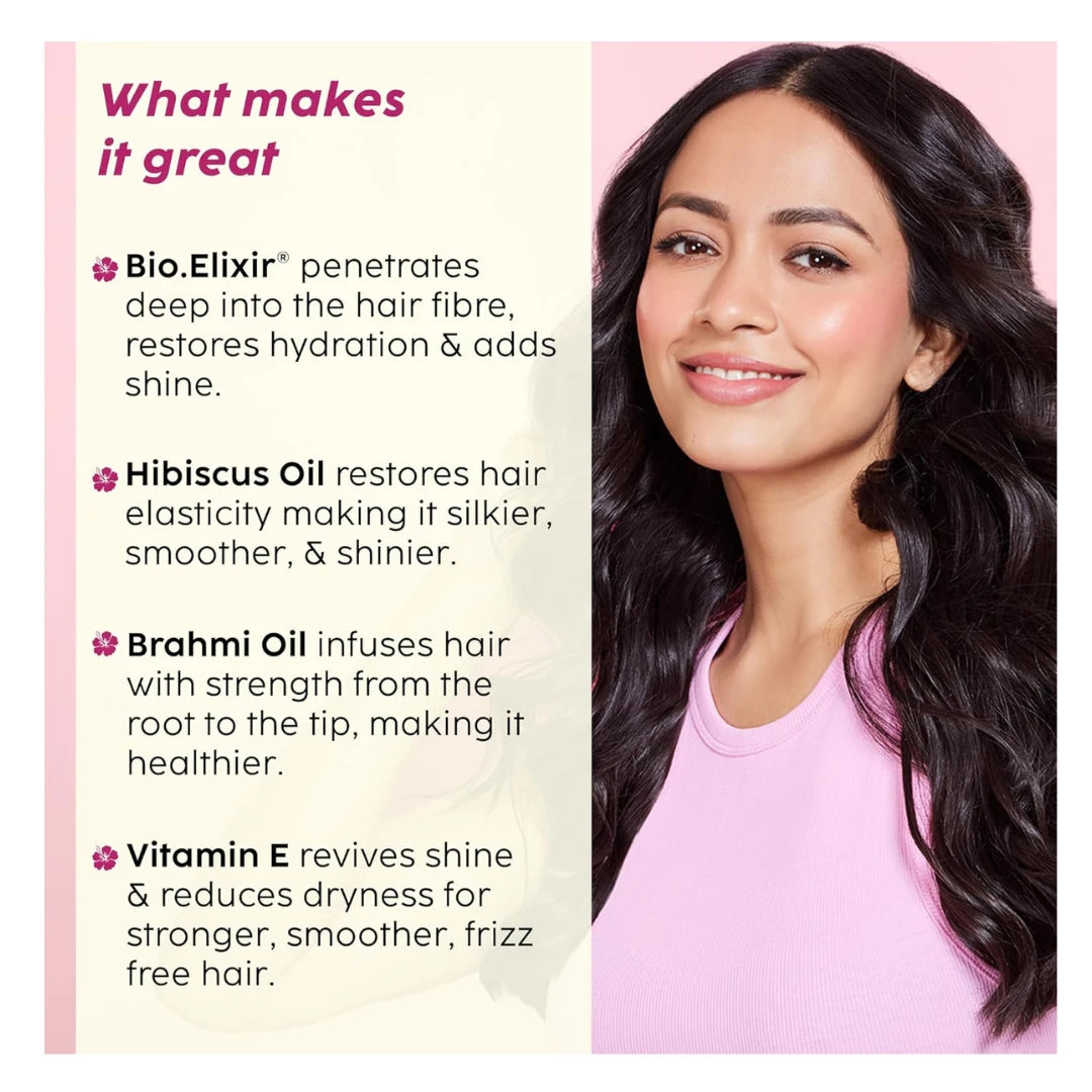 PLIX - THE PLANT FIX Hibiscus Bond Repair Advanced Hair Oil for Damaged Hair - 100ml | Repairs Damaged Hair Due To Heat Styling | Restores Strength & Reduces Breakage