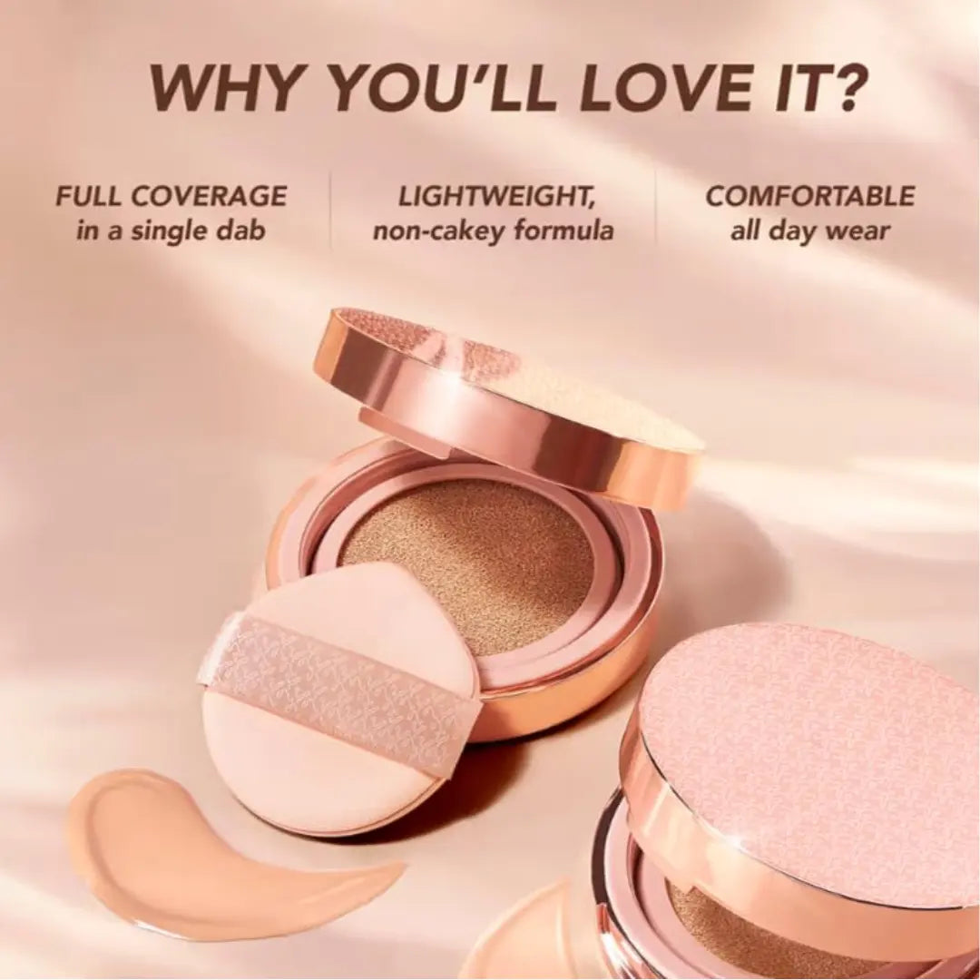 Kay Beauty Full Coverage Cloud Cushion Foundation With SPF PA ++ - 125Y Medium