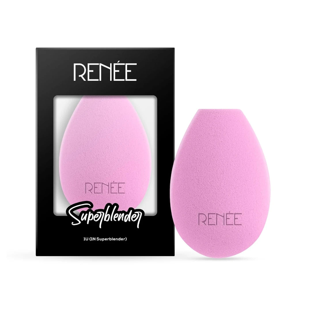 RENEE Makeup Superblender 1pc, Angled Edge Sponge For Effortless Application of Dry & Wet products, Latex Free, Cruelty-Free & Travel friendly ideal for foundation