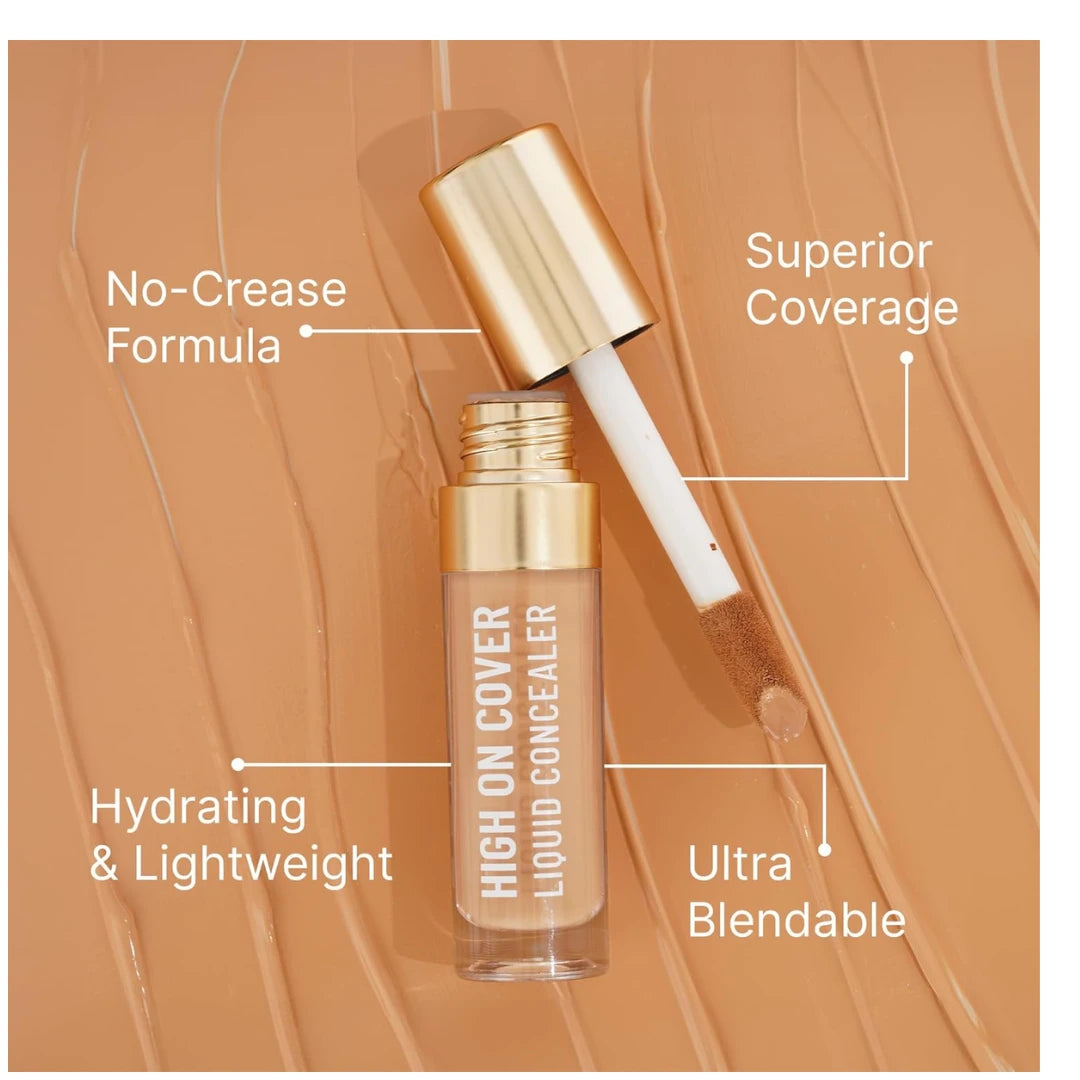 SWISS BEAUTY Select High On Cover Liquid Concealer With No-Crease Formula | Matte Finish Full Coverage All Skin Type | Enriched With Vitamin E| Shade- 3.5 Dusky To Deep, 5.5Ml |, 1 Count