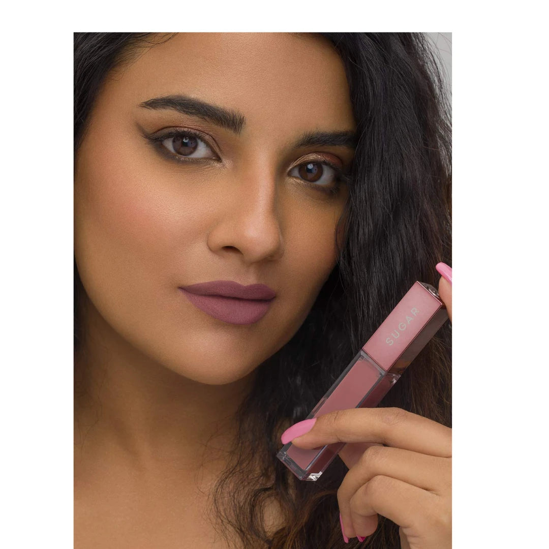 SUGAR Cosmetics Mettle Matte Liquid Lipstick For Women | Highly Pigmented | Transferproof & Long Lasting