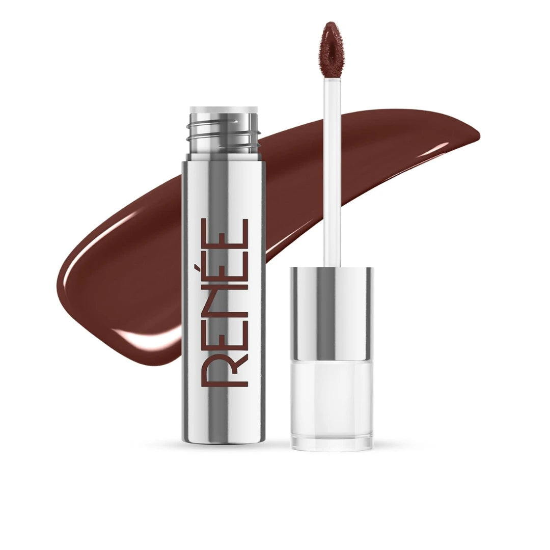 RENEE Gloss Stay Transfer-Proof Liquid Lip Color - Francesca 3.5ml, Rich Intense Payoff High Pigment Super Glossy Finish, Waterproof, Smudge-proof, Lasts Up To 12 Hours, Enriched with Vitamin E & C