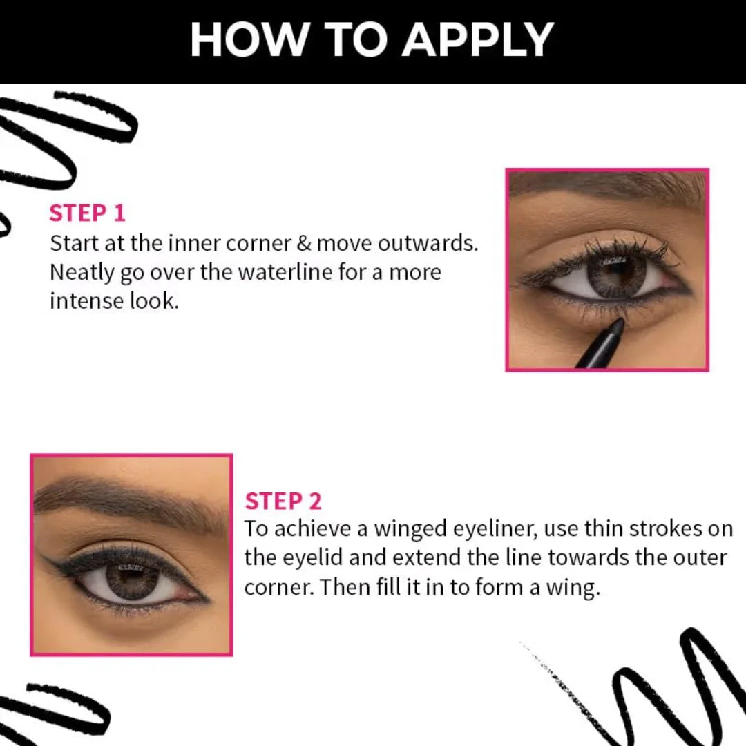 Nykaa Black Magic 24Hr Longstay Matte Waterproof Smudgeproof Kajal