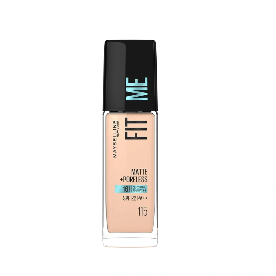 Maybelline New York Liquid Foundation, Matte Finish, With SPF, Absorbs Oil, Fit Me Matte + Poreless, 220 Natural Beige, 30ml