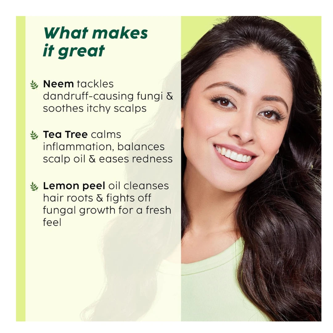 PLIX - THE PLANT FIX Neem Anti-Dandruff Advanced Hair Oil | Reduces Dandruff | Soothes Itchy Scalp | Calms Inflammation | Non-Greasy & Lightweight | Dermatogically Tested |100ml