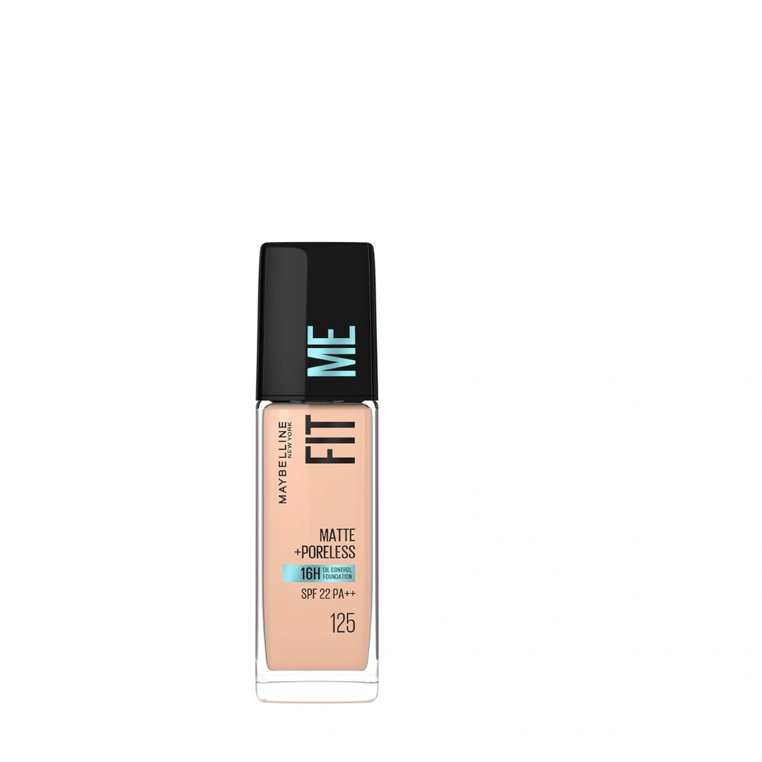 Maybelline New York Liquid Foundation, Matte Finish, With SPF, Absorbs Oil, Fit Me Matte + Poreless, 220 Natural Beige, 30ml