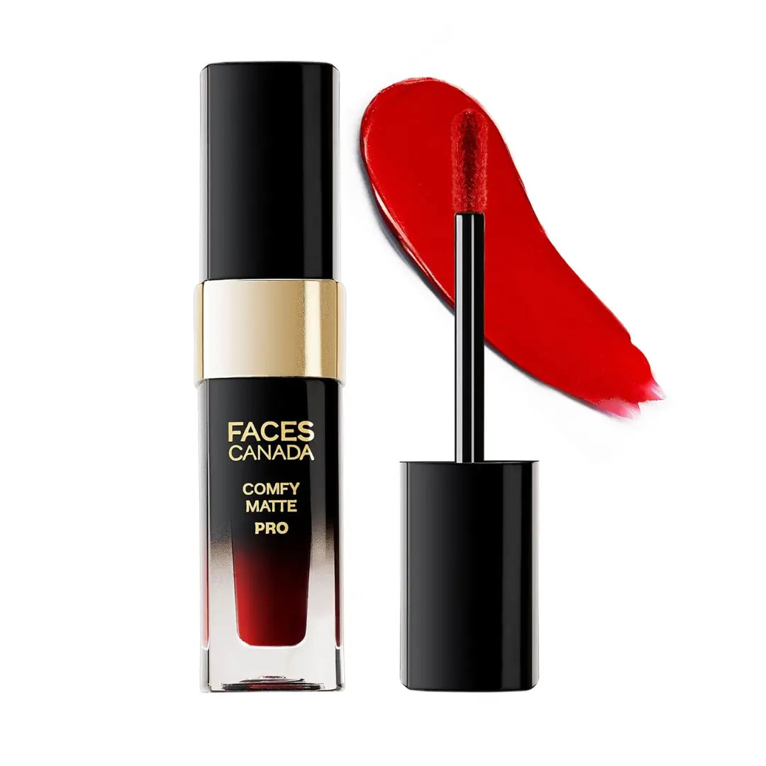 FACESCANADA Comfy Matte Pro Liquid Lipstick| 10HR Longstay | Intense Color | Macadamia Oil & Olive Butter Infused | Lightweight Super Smooth | No Dryness | No Alcohol