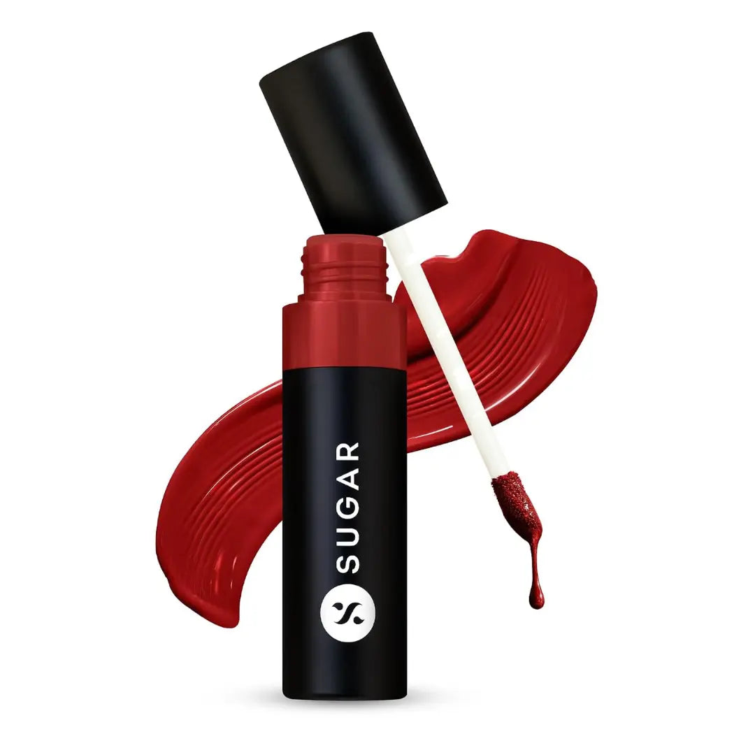 SUGAR Cosmetics Partner In Shine Transferproof Glossy Lipstick | Lasts upto 24hrs | Transferproof & Smudgeproof - 3ml