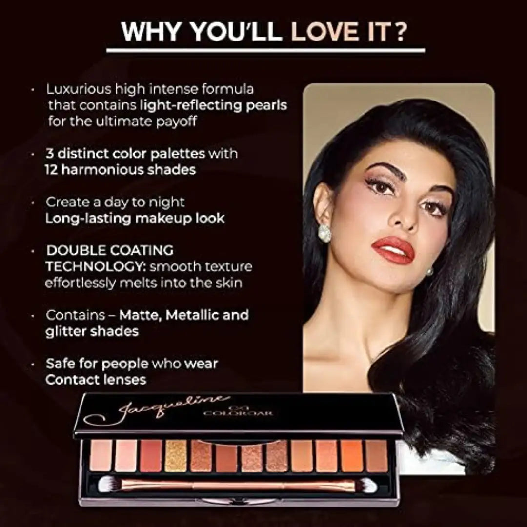 Colorbar Pro 12 in 1 Eyeshadow Palette, Nectar Crush