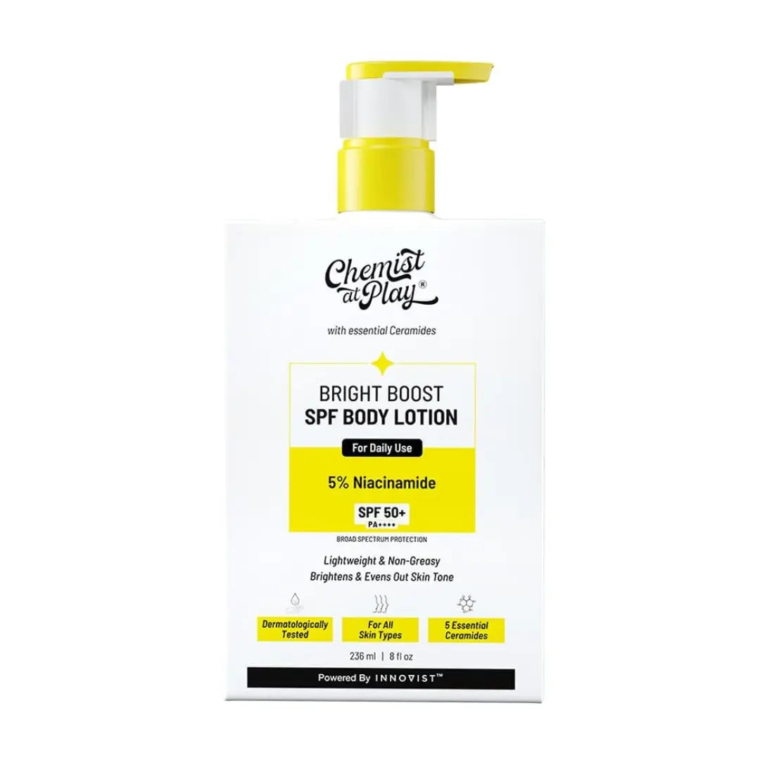 Chemist At Play Bright Boost SPF Body Lotion For Men & Women | 236ml