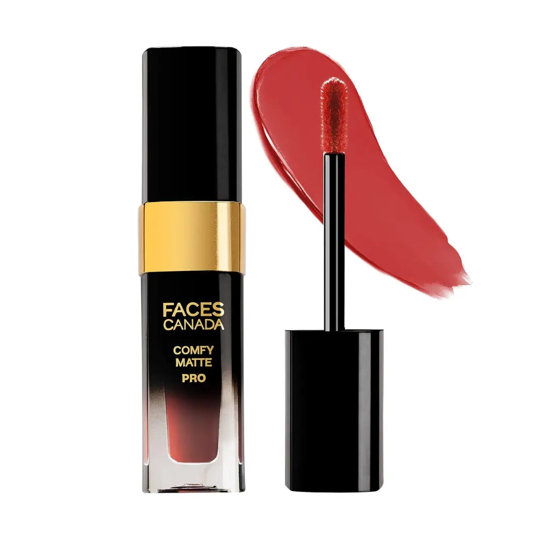 FACESCANADA Comfy Matte Pro Liquid Lipstick| 10HR Longstay | Intense Color | Macadamia Oil & Olive Butter Infused | Lightweight Super Smooth | No Dryness | No Alcohol