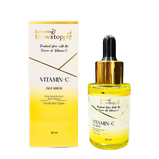 Enchanting Showstopper Vitamin C Face Serum with Hyaluronic Acid & Niacinamide for Skin Brightening, Dark Spot Reduction, Glowing & Even Tone Skin –...