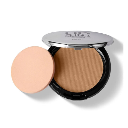 RENEE PRO HD 3 In 1 Compact,Concealer, Foundation - Miel, SPF 20, Matte Finish, High Coverage, Ultralight & Silky Smooth Finish, Enriched With Vitamin E, C & Aloe Vera - 9 Gm