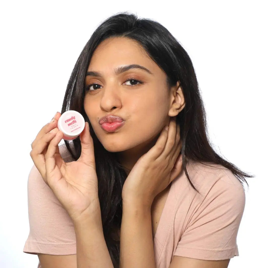 Plum Candy Melts Vegan Lip Balm | Berry Feast | For Dry & Chapped Lips | Natural SPF with Vitamin A | Natural UV Protection | Ultra Moisturization | Added Shine | 100% Vegan | Paraben Free | 12g