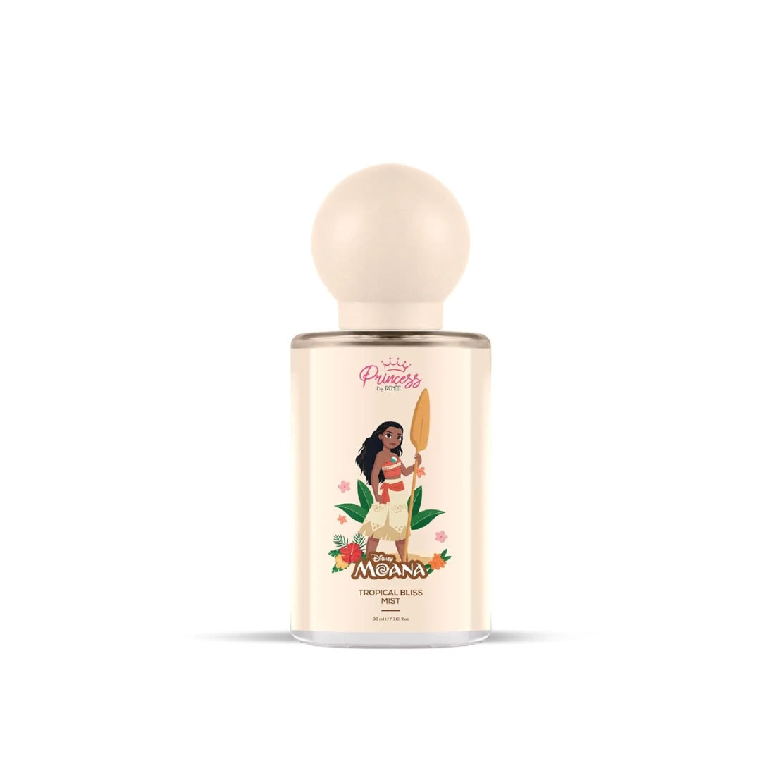Princess by RENEE Disney Moana Tropical Bliss Fragrance Body Mist, Mild & Long Lasting Scent with Fruity & Floral Notes of Juicy Melon & Sweet Vanilla, Dermatologically Tested, Cruelty-Free, 30ml Visit the RENEE Store