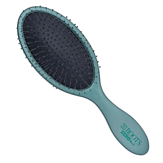 ROOTS Zero Tangle Oval Hair Brush | Soft yet Firm Bristles | Damage-Free Detangling on Sensitive/Wet/Dry Hair | For Men & Women | Length - 8.7 Inch, Model No - RZTO-IBL