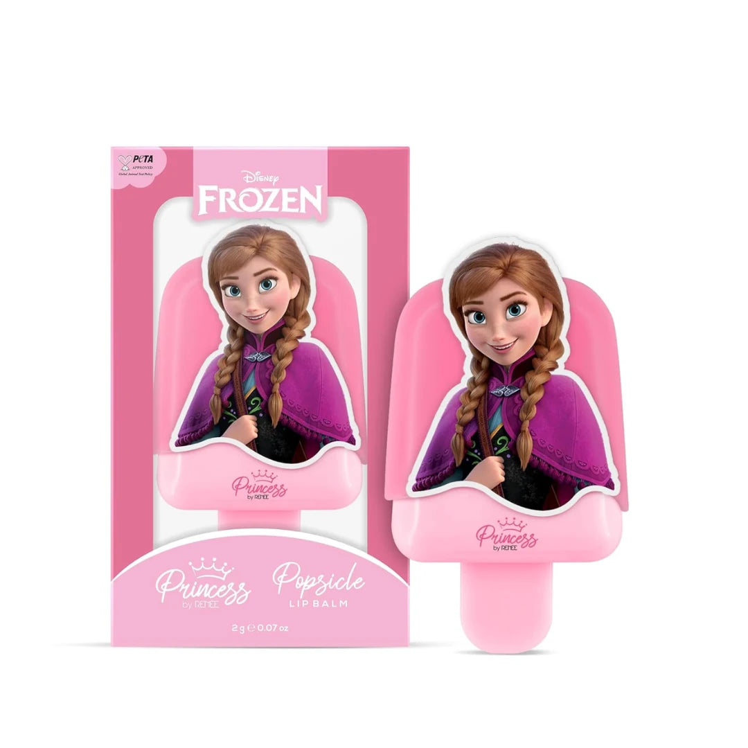 Disney Frozen Princess By RENEE Popsicle Anna Lip Balm, SPF10, Lightly Tinted & Enriched with Vitamin E & Coconut Milk Extract, Moisturizes, Nourishes & Protects, Softens & Heals Chapped Lips 2 Gm