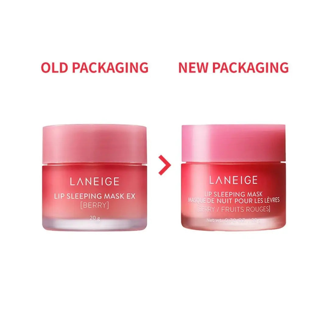 Laneige Lip Sleeping Mask | Moisturizing Lip Treatment with Vitamin C + Shea Butter for Soft Hydrated Lips | Overnight Repair | Lip Balm For Dry Chapped Lips| Lasting Hydration