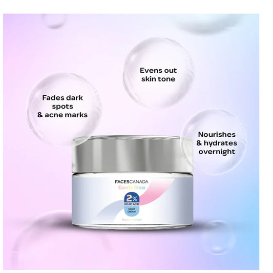 Comfy Glow 2% Kojic Acid Night Cream 45gm